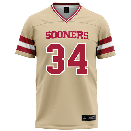 Oklahoma - NCAA Football : Adepoju Adebawore - Cream Football Jersey-0