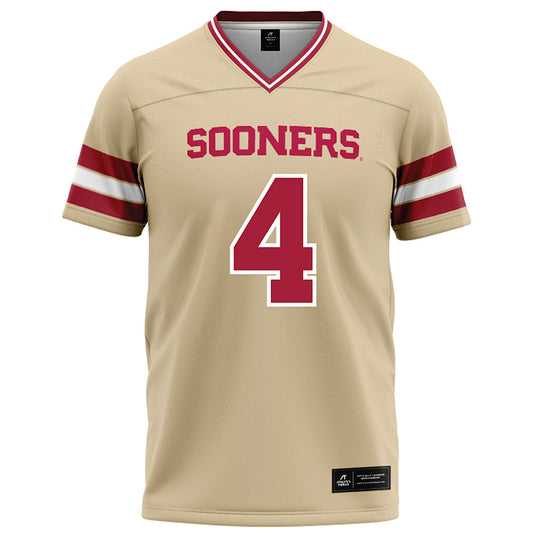 Oklahoma - NCAA Football : Courtland Guillory - Cream Football Jersey-0