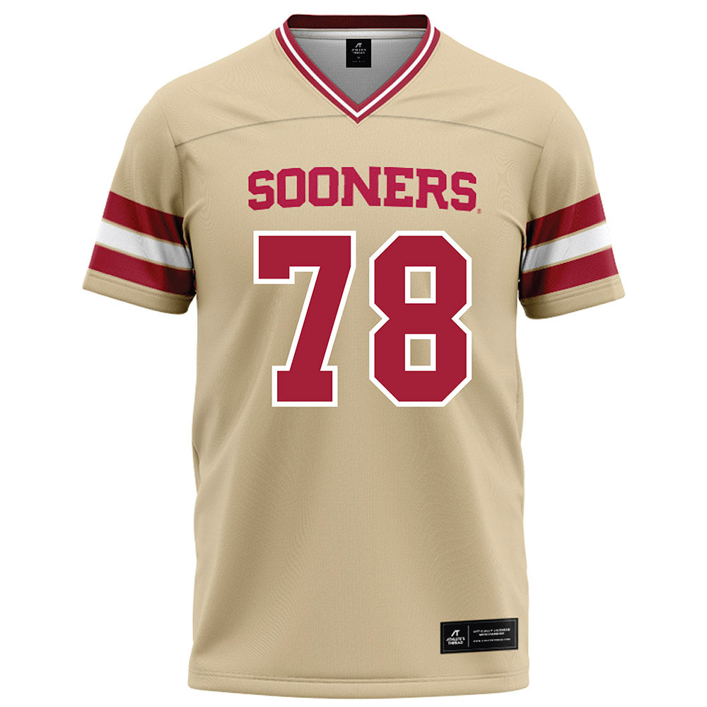 Oklahoma - NCAA Football : Luke Baklenko - Cream Football Jersey-0