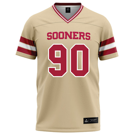 Oklahoma - NCAA Football : Trenton Wilson - Cream Football Jersey-0
