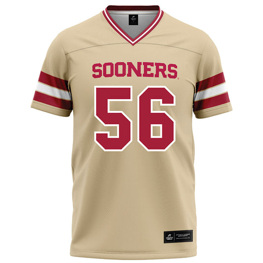 Oklahoma - NCAA Football : Michael Fasusi - Cream Football Jersey-0