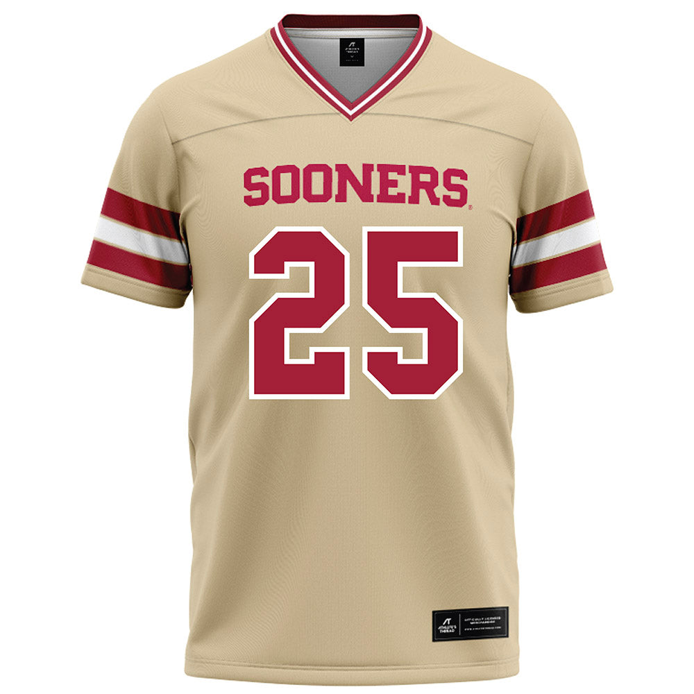 Oklahoma - NCAA Football : Michael Boganowski - Cream Football Jersey-0