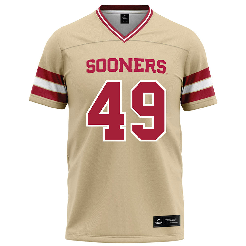 Oklahoma - NCAA Football : Ben Anderson - Cream Football Jersey-0
