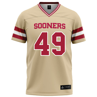 Oklahoma - NCAA Football : Ben Anderson - Cream Football Jersey-0