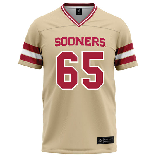 Oklahoma - NCAA Football : Jayden Jackson - Cream Football Jersey-0
