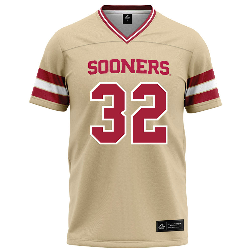 Oklahoma - NCAA Football : R Mason Thomas - Cream Football Jersey-0