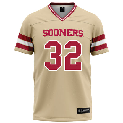 Oklahoma - NCAA Football : R Mason Thomas - Cream Football Jersey-0