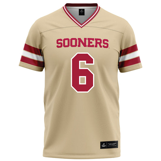 Oklahoma - NCAA Football : Tory Blaylock - Cream Football Jersey-0