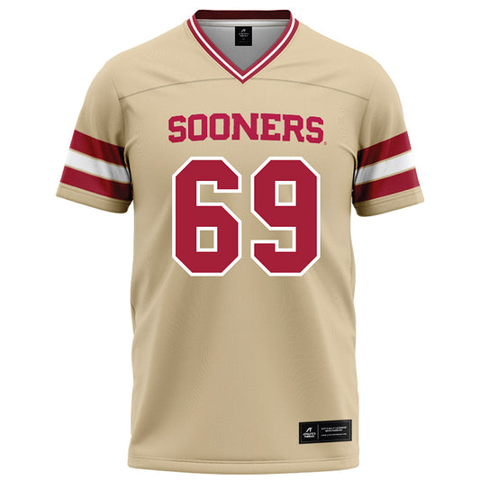 Oklahoma - NCAA Football : Jake Maikkula - Cream Football Jersey-0