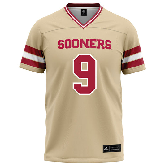 Oklahoma - NCAA Football : Keontez Lewis - Cream Football Jersey-0