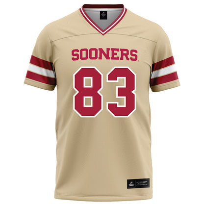 Oklahoma - NCAA Football : Major Melson - Cream Football Jersey-0