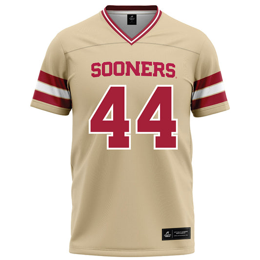 Oklahoma - NCAA Football : John Locke Jr. - Cream Football Jersey-0