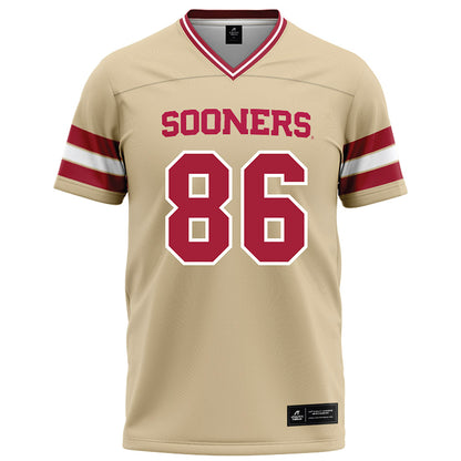 Oklahoma - NCAA Football : Carson Kent - Cream Football Jersey-0