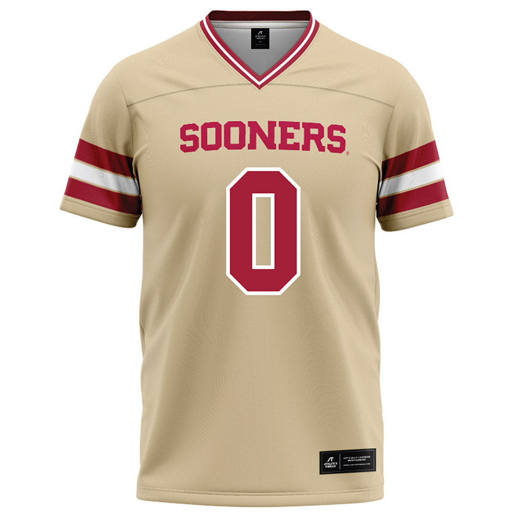 Oklahoma - NCAA Football : Jaydn Ott - Cream Football Jersey-0