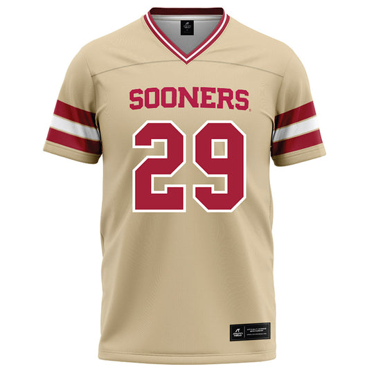 Oklahoma - NCAA Football : Gabe Sawchuk - Cream Football Jersey-0
