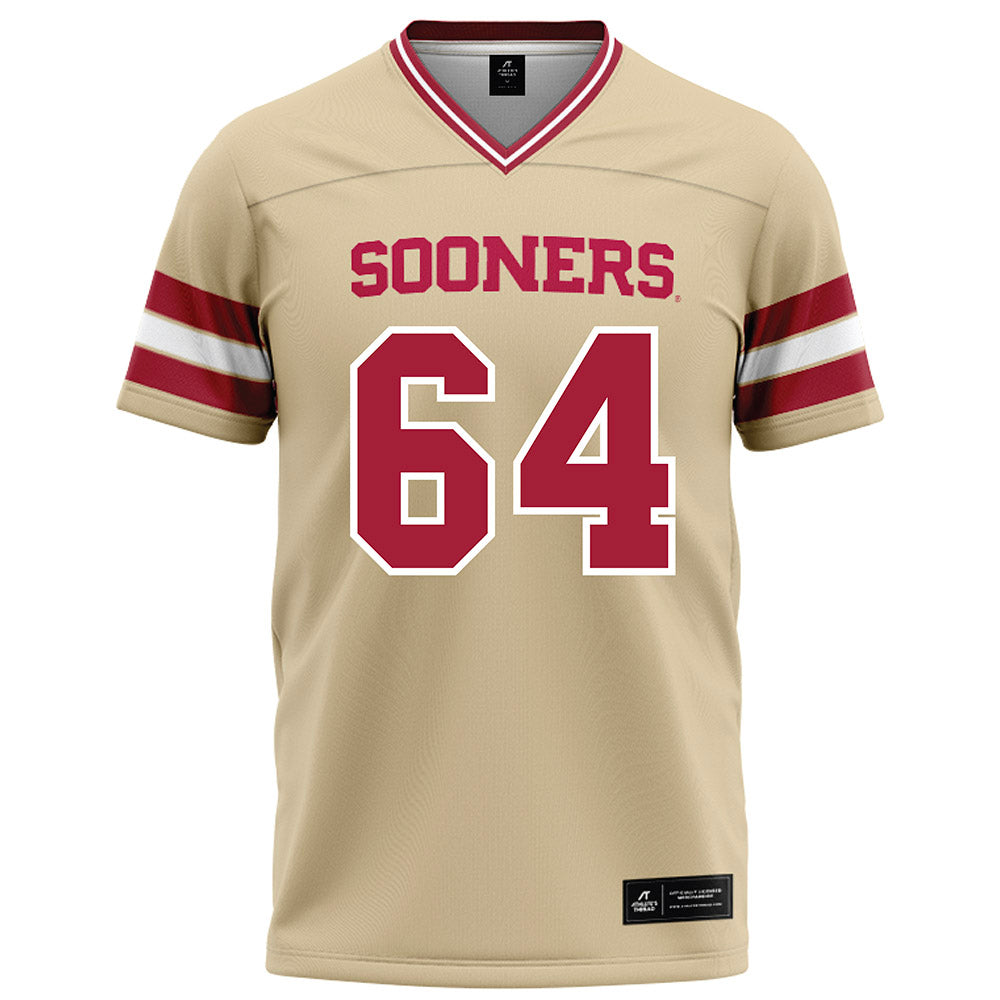 Oklahoma - NCAA Football : Sean Hutton - Cream Football Jersey-0