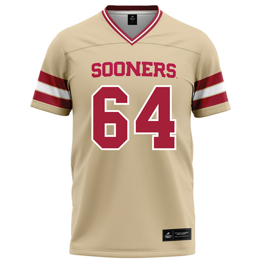 Oklahoma - NCAA Football : Sean Hutton - Cream Football Jersey-0