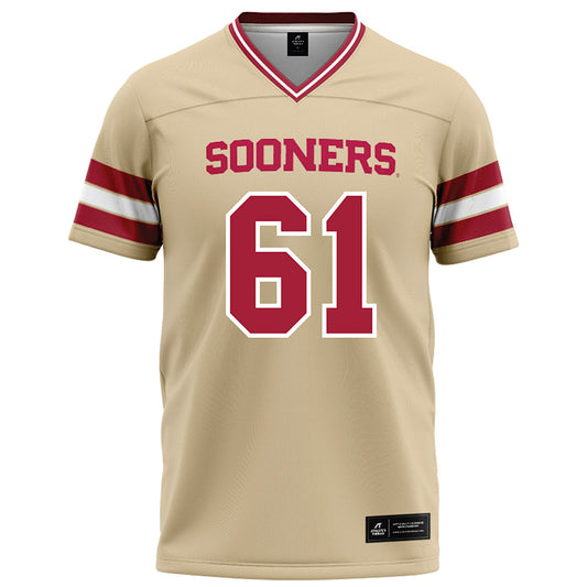 Oklahoma - NCAA Football : Kenny Wermy - Cream Football Jersey-0