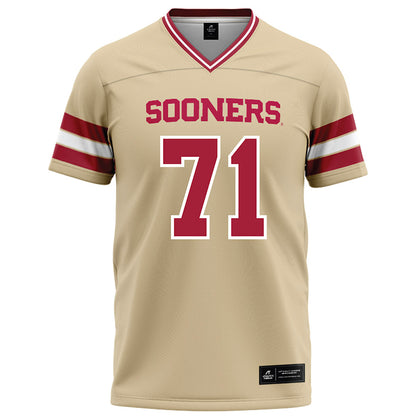 Oklahoma - NCAA Football : Logan Howland - Cream Football Jersey-0