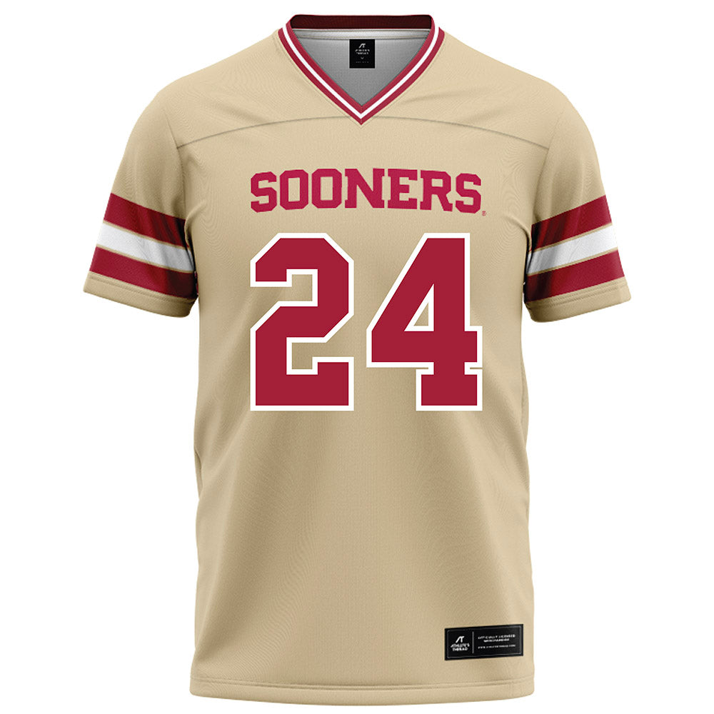 Oklahoma - NCAA Football : Xavier Robinson - Cream Football Jersey-0