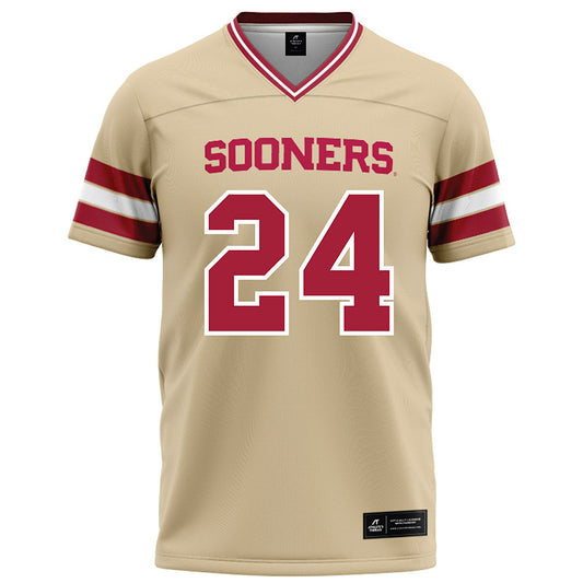 Oklahoma - NCAA Football : Xavier Robinson - Cream Football Jersey-0
