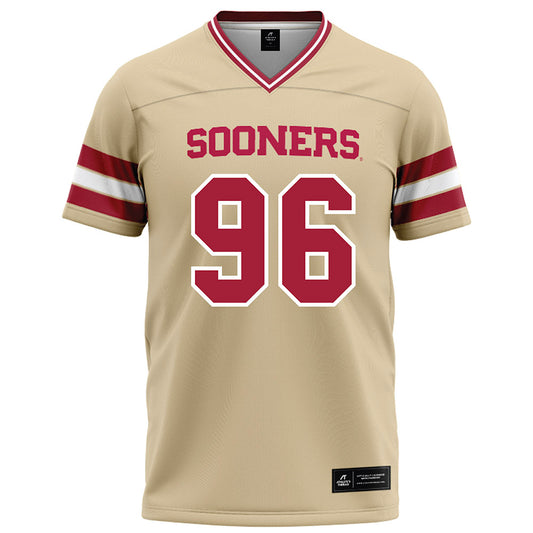 Oklahoma - NCAA Football : Siolaa Lolohea - Cream Football Jersey-0
