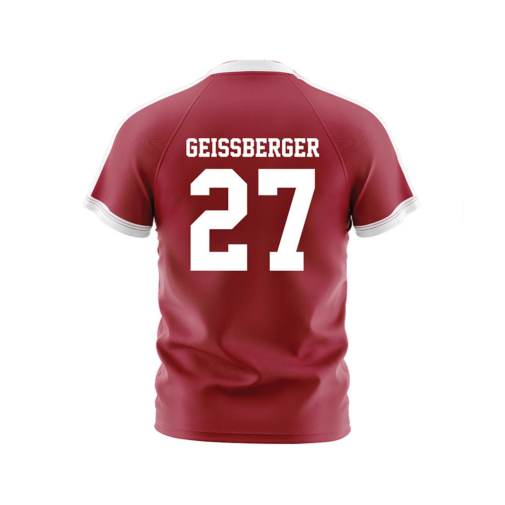  - NCAA Women's Volleyball : Kari Geissberger - White Volleyball Jersey-1