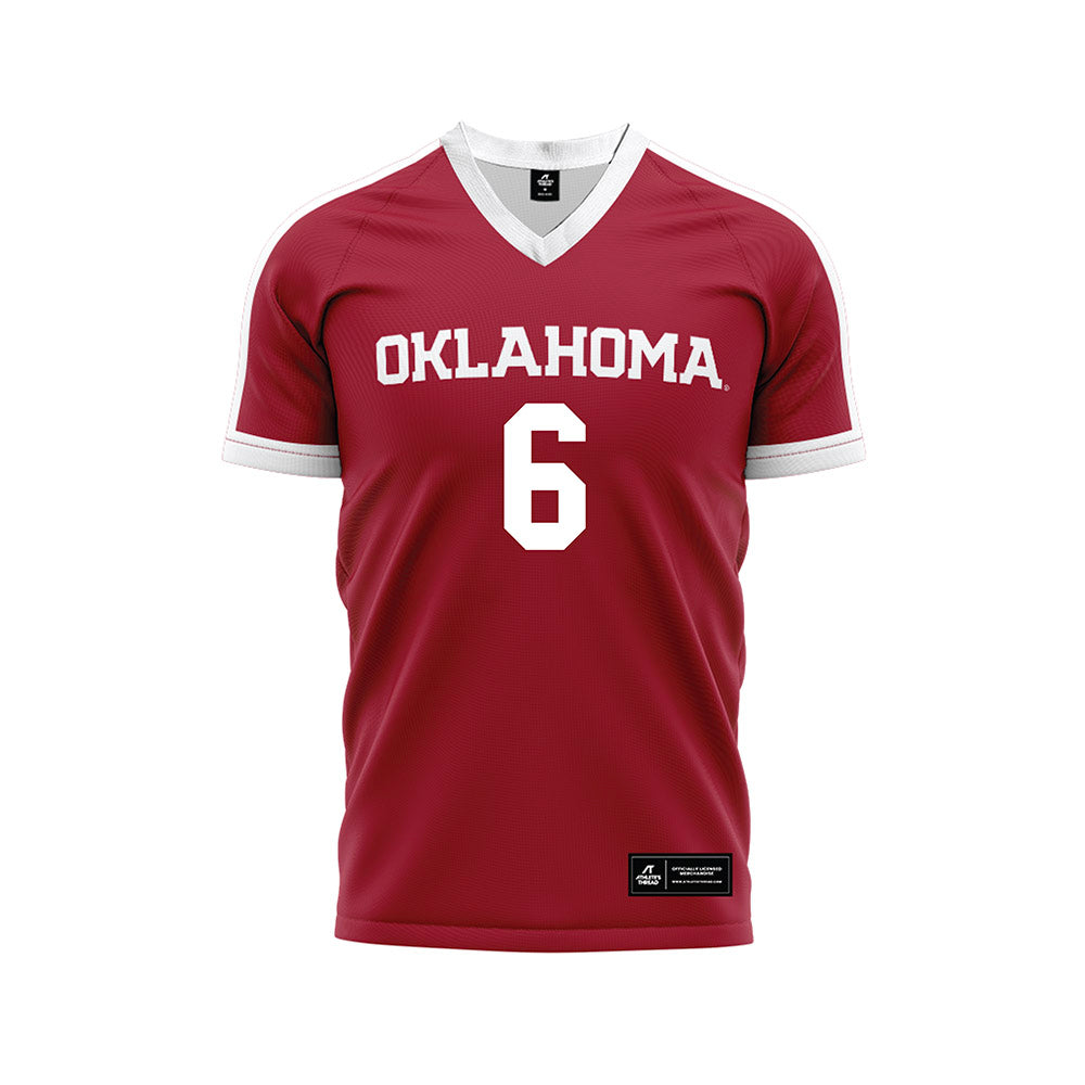Oklahoma - NCAA Women's Volleyball : Whitney Wallace - White Volleyball Jersey-0