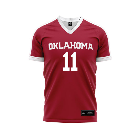 Oklahoma - NCAA Women's Volleyball : Avaya Maga - White Volleyball Jersey-0