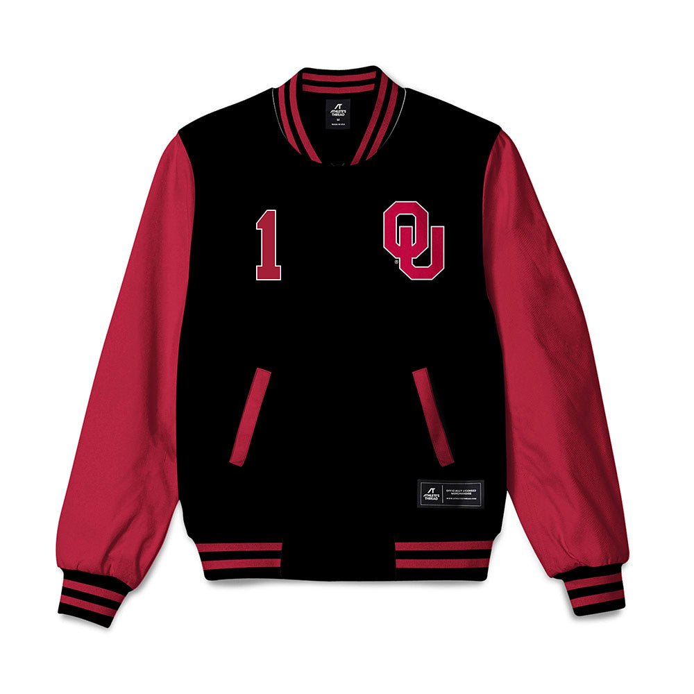 Oklahoma - NCAA Men's Track & Field : Bj Green - Bomber Jacket