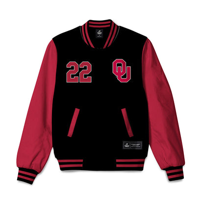 Oklahoma - NCAA Baseball : Leighton Mercurius - Bomber Jacket-0