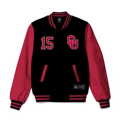 Oklahoma - NCAA Women's Basketball : Raegan Beers - Bomber Jacket-0