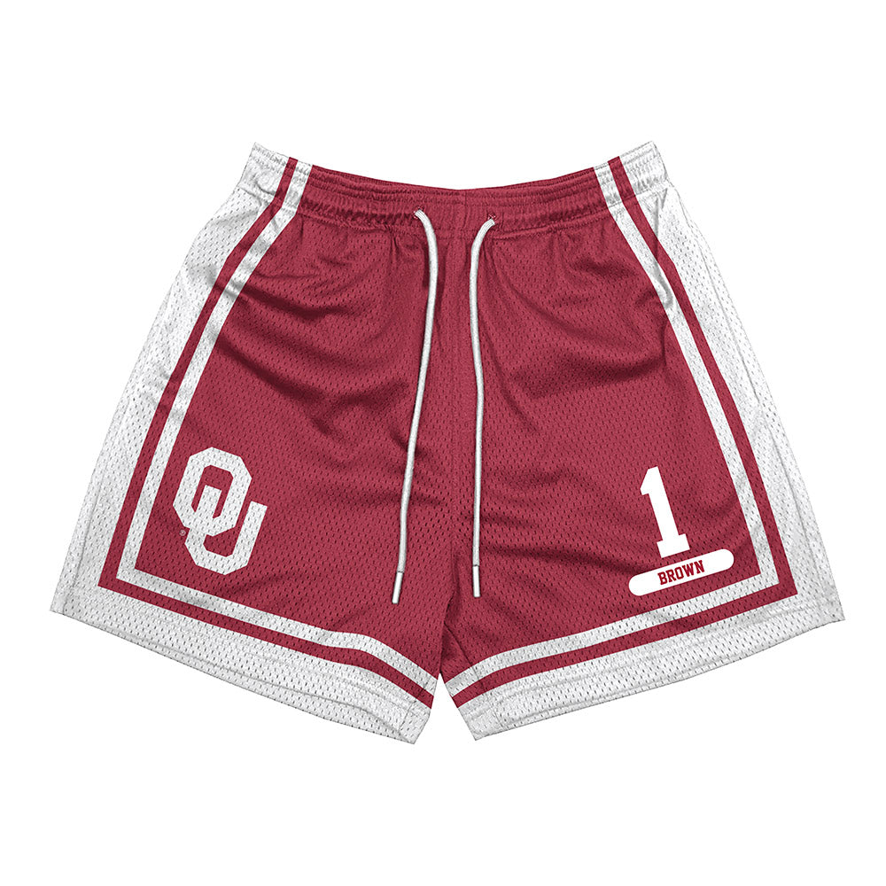 Oklahoma - NCAA Men's Basketball : Xzayvier Brown - Shorts-0