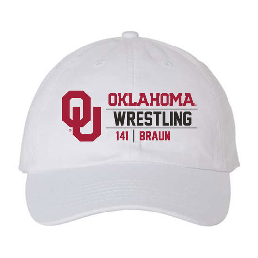 Oklahoma - NCAA Wrestling : Alex Braun - Dad Hat-0