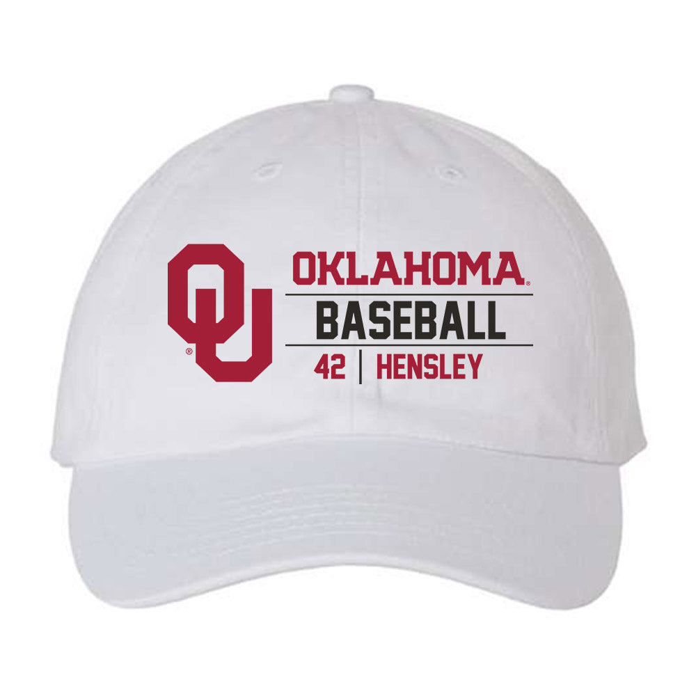 Oklahoma - NCAA Baseball : Reid Hensley - Dad Hat-0