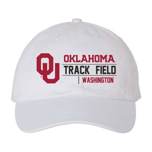 Oklahoma - NCAA Men's Track & Field : Kyren Washington - Dad Hat-0