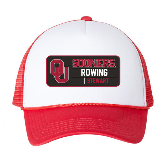 Oklahoma - NCAA Women's Rowing : Kennedy Stewart - Trucker Hat-0