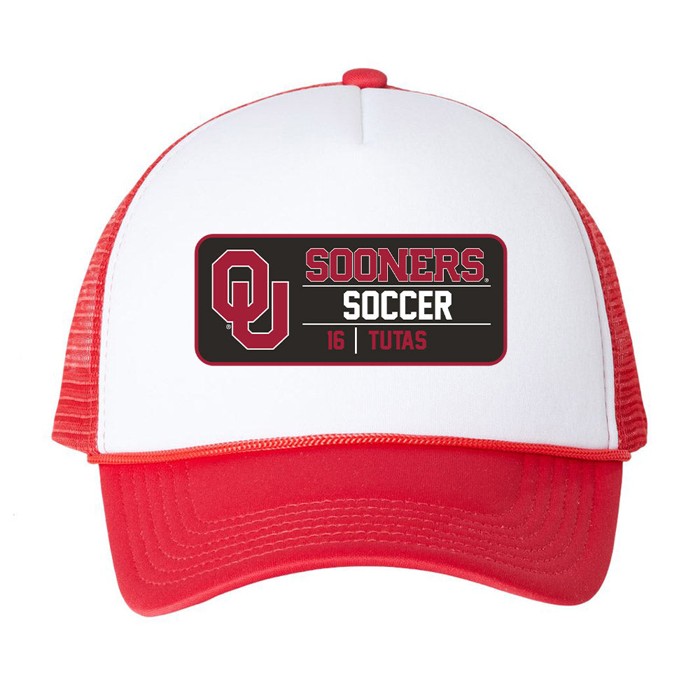 Oklahoma - NCAA Women's Soccer : Ashley Tutas - Trucker Hat-0