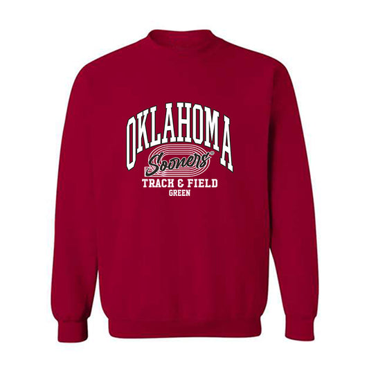 Oklahoma - NCAA Men's Track & Field (Outdoor) : Bj Green - Crewneck Sweatshirt Sports Shersey