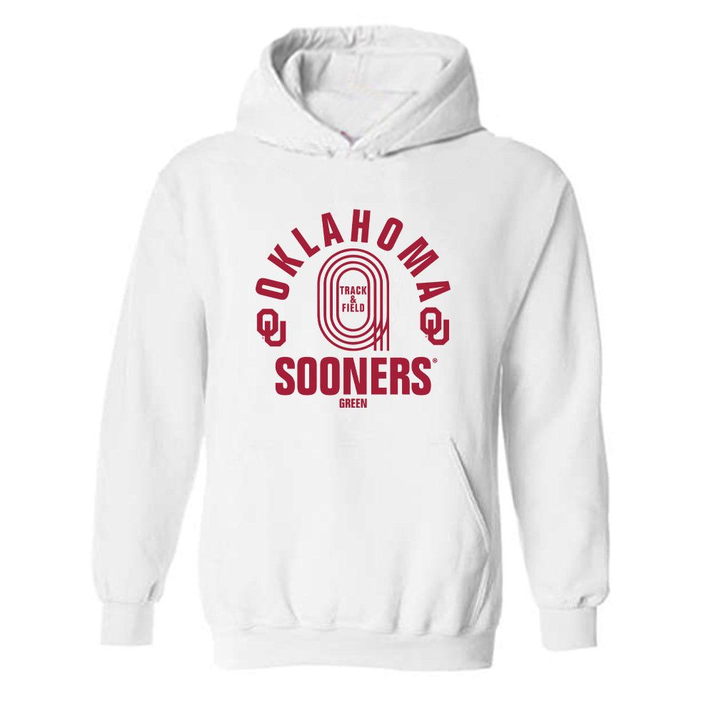 Oklahoma - NCAA Men's Track & Field (Outdoor) : Bj Green - Hooded Sweatshirt Sports Shersey