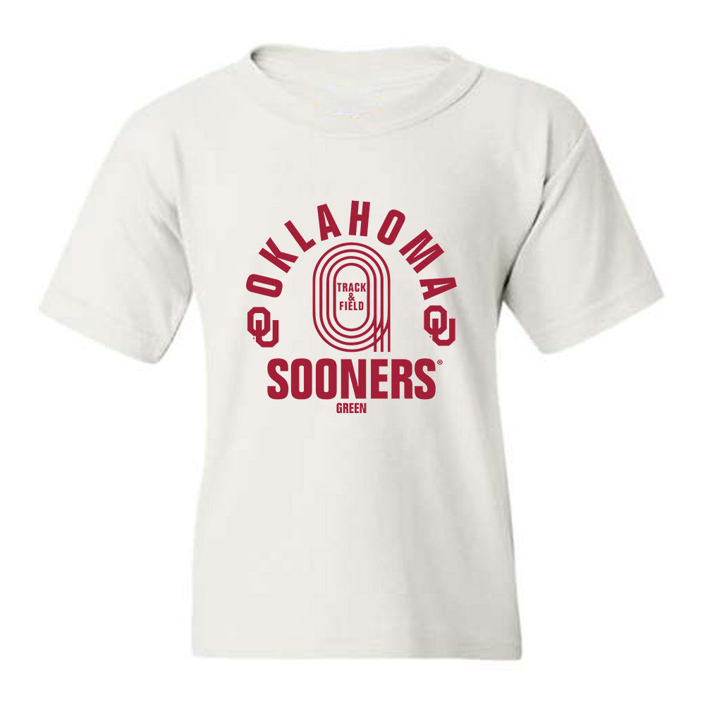 Oklahoma - NCAA Men's Track & Field (Outdoor) : Bj Green - Youth T-Shirt Sports Shersey