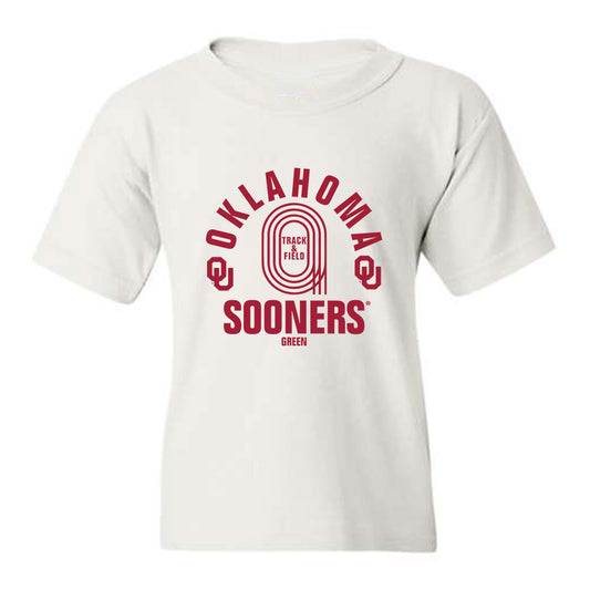 Oklahoma - NCAA Men's Track & Field (Outdoor) : Bj Green - Youth T-Shirt Sports Shersey