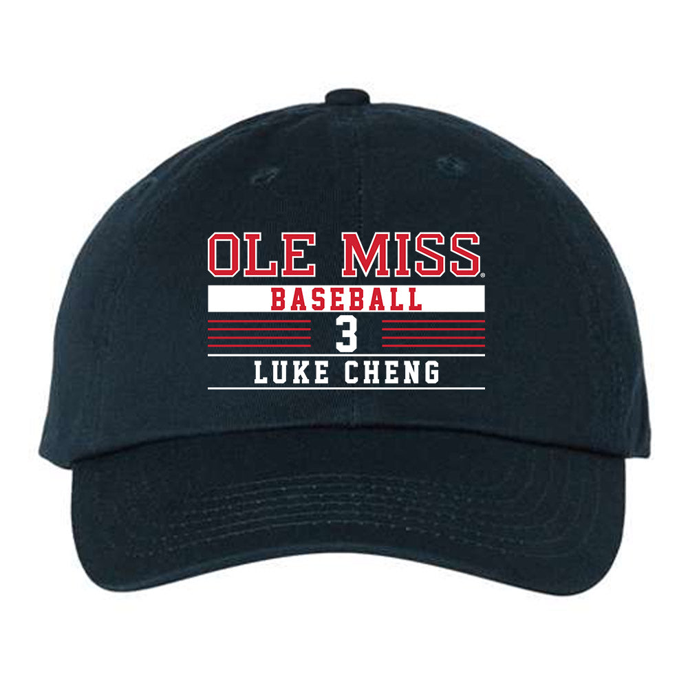 Ole Miss - NCAA Baseball : Luke Cheng - Dad Hat-0