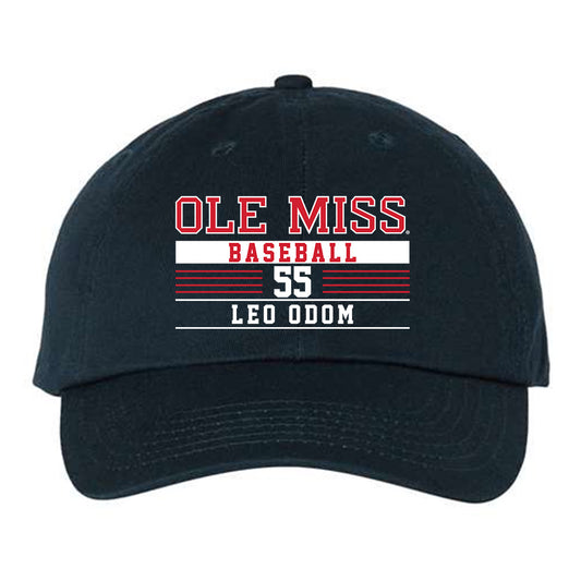 Ole Miss - NCAA Baseball : Leo Odom - Dad Hat-0