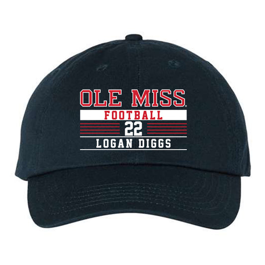 Ole Miss - NCAA Football : Logan Diggs - Dad Hat-0