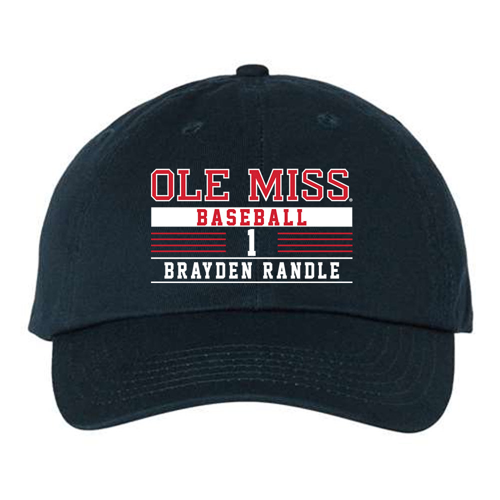 Ole Miss - NCAA Baseball : Brayden Randle - Dad Hat-0