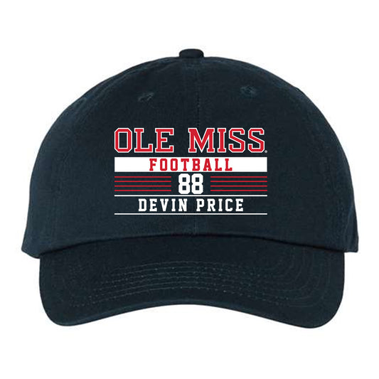 Ole Miss - NCAA Football : Devin Price - Dad Hat-0