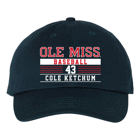 Ole Miss - NCAA Baseball : Cole Ketchum -  Dad Hat