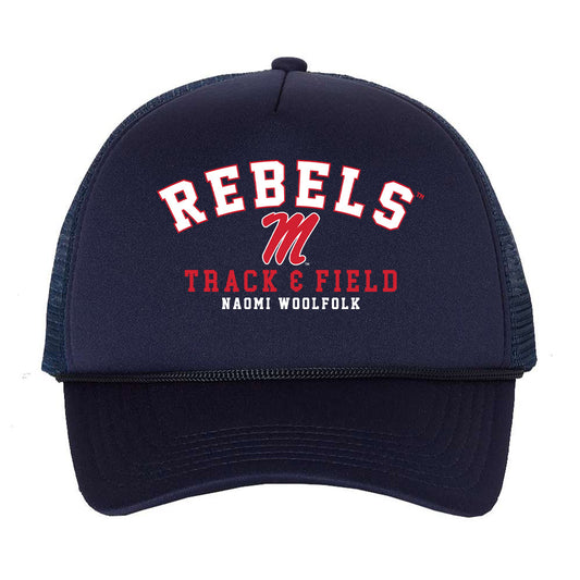 Ole Miss - NCAA Women's Track & Field : Naomi Woolfolk - Trucker Hat-0