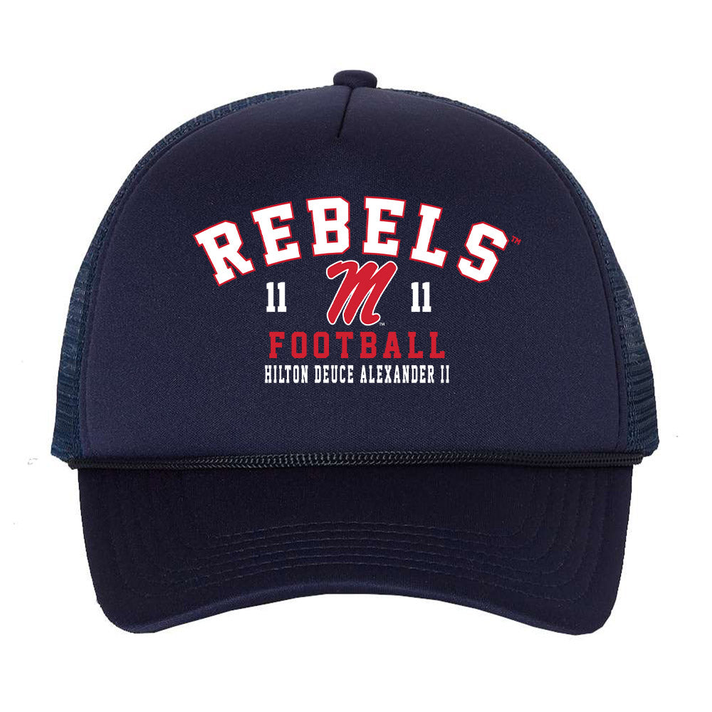 Ole Miss - NCAA Football : Hilton Deuce Alexander II - Trucker Hat-0